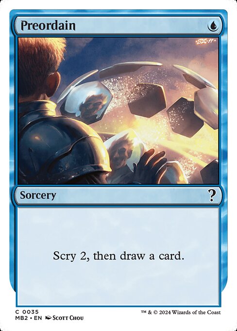 Preordain (White Border) - MB2 - 35