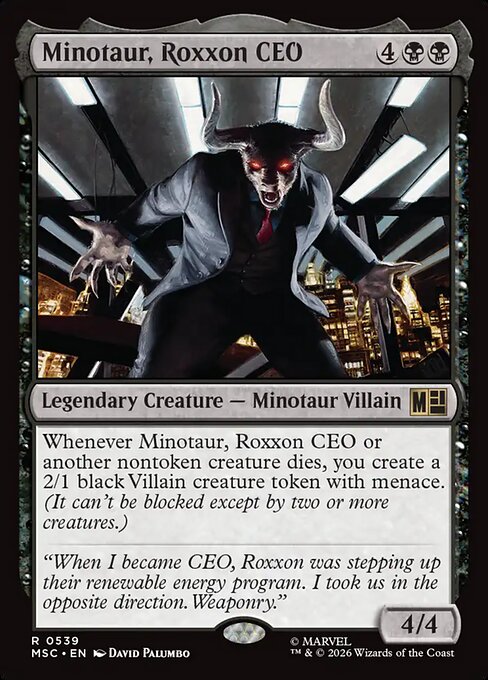 Minotaur, Roxxon CEO - MSC - 539