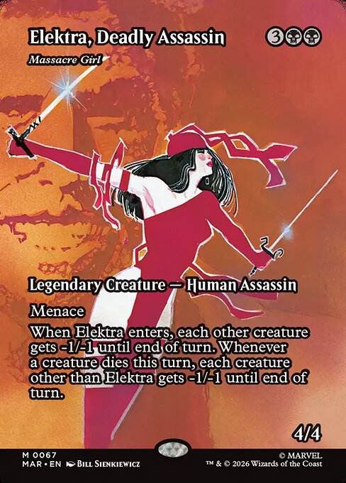 Elektra, Deadly Assassin - Massacre Girl (Borderless) - MAR - 67