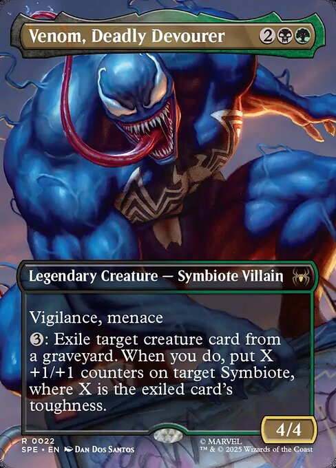 Venom, Deadly Devourer (Borderless) (Foil) - SPE - 22