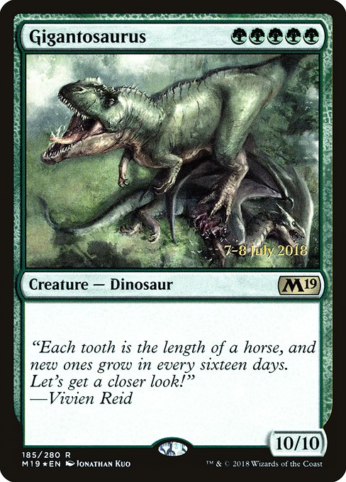 Gigantosaurus (Foil) - PM19 - 185s