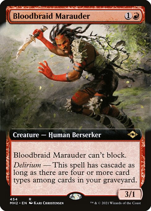 Bloodbraid Marauder (Extended Art) (Foil) - MH2 - 454