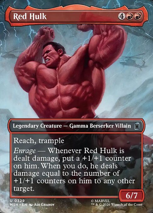 Red Hulk (Borderless) - MSH - 329