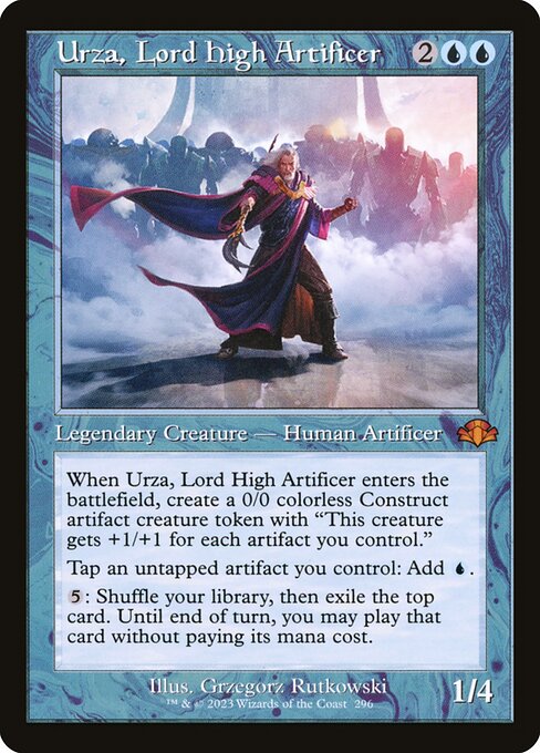 Urza, Lord High Artificer (Retro Frame) - DMR - 296