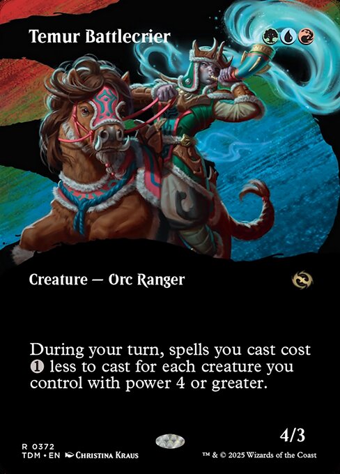 Temur Battlecrier (Borderless) - TDM - 372