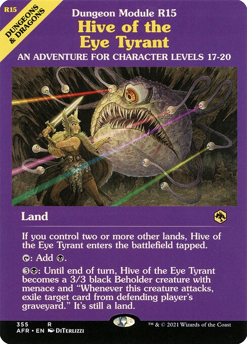 Hive of the Eye Tyrant (Dungeon Module) (Foil) - AFR - 355