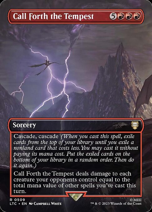 Call Forth the Tempest (Borderless) (Foil) - LTC - 509