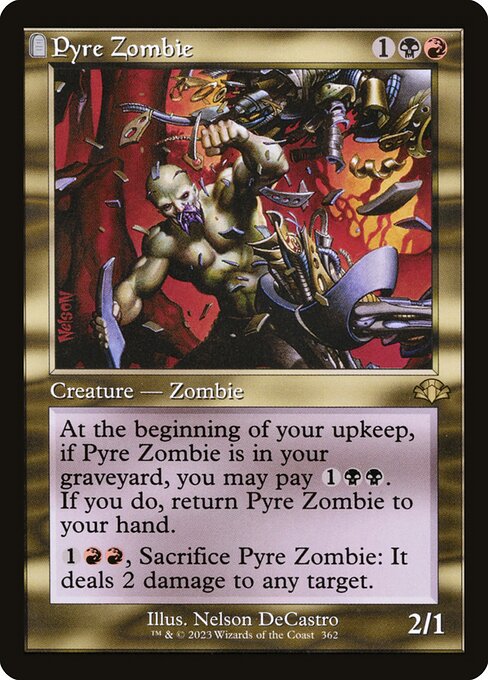 Pyre Zombie (Retro Frame) (Foil) - DMR - 362