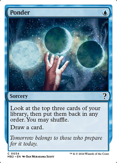 Ponder (White Border) - MB2 - 34