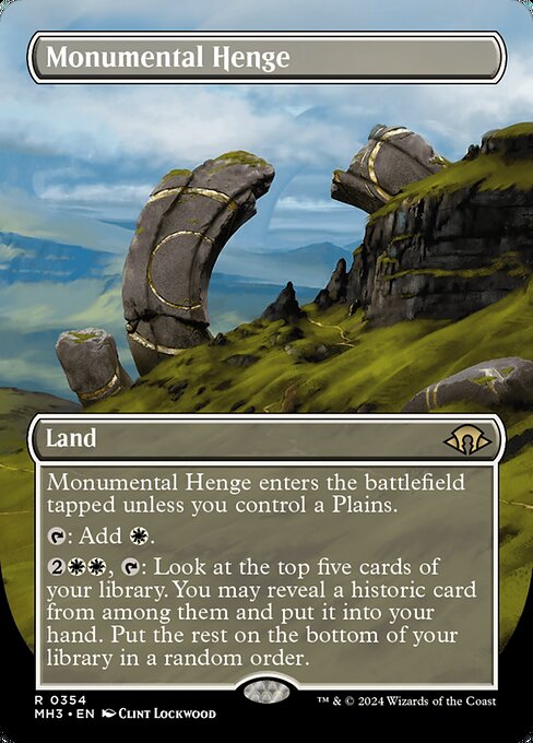 Monumental Henge (Borderless) (Foil) - MH3 - 354