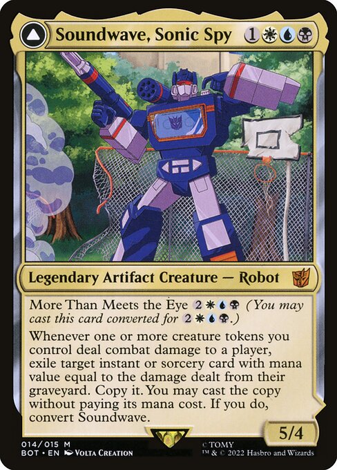 Soundwave, Sonic Spy (Foil) - BOT - 14