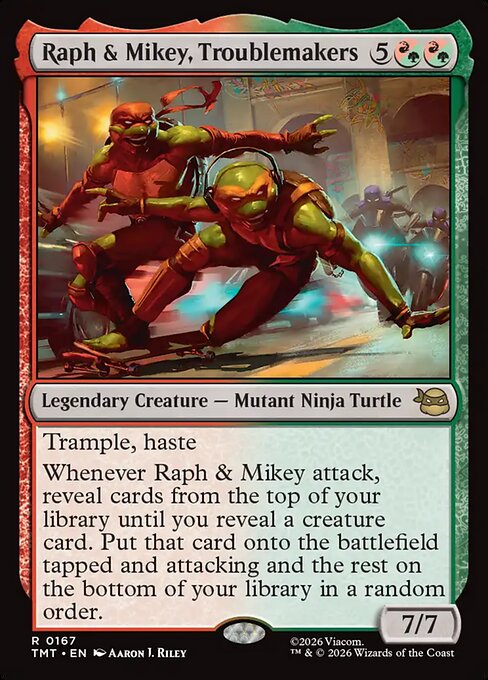 Raph & Mikey, Troublemakers (Foil) - TMT - 167