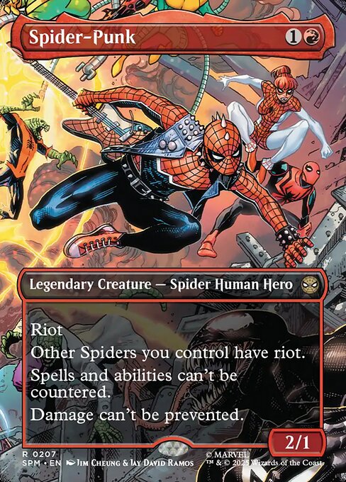 Spider-Punk (0207) (Borderless) (Foil) - SPM - 207