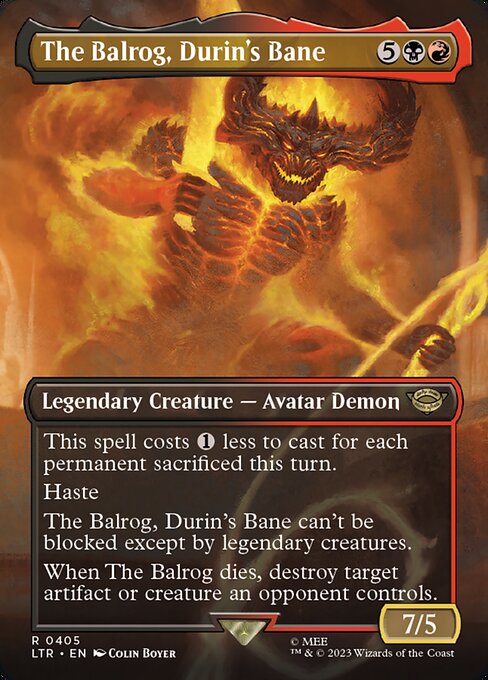 The Balrog, Durin's Bane (Borderless) - LTR - 405