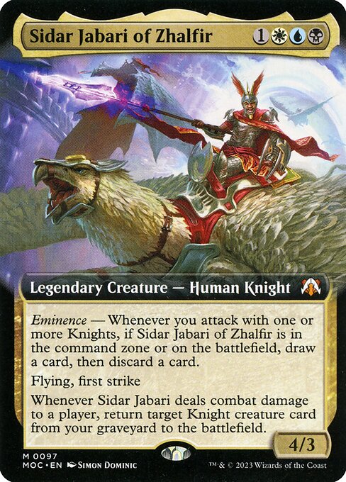Sidar Jabari of Zhalfir (Extended Art) - MOC - 97