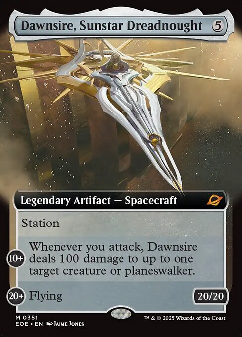Dawnsire, Sunstar Dreadnought (Extended Art) (Foil) - EOE - 351