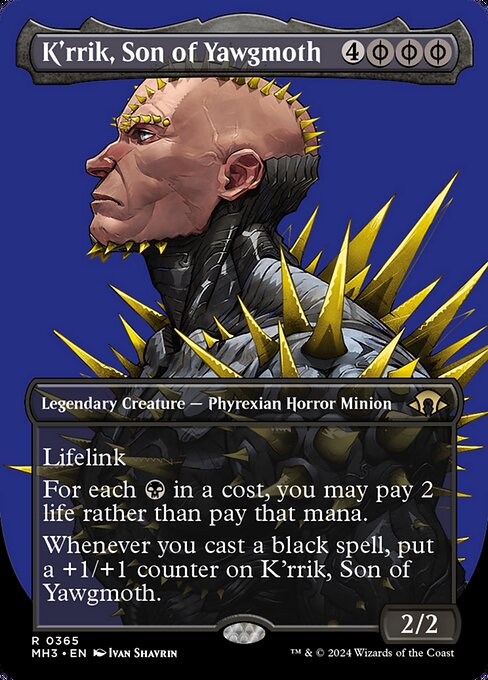 K'rrik, Son of Yawgmoth (Borderless) - MH3 - 365