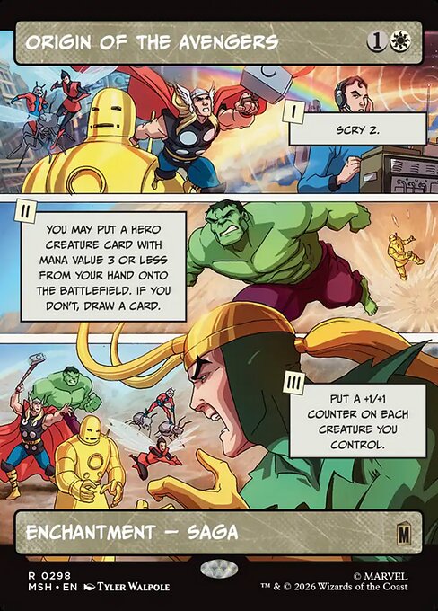 Origin of the Avengers (Borderless) - MSH - 298