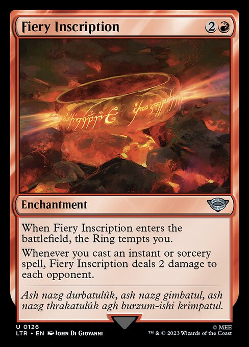 Fiery Inscription - LTR - 126