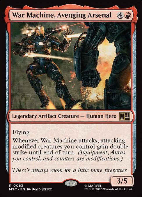War Machine, Avenging Arsenal - MSC - 63