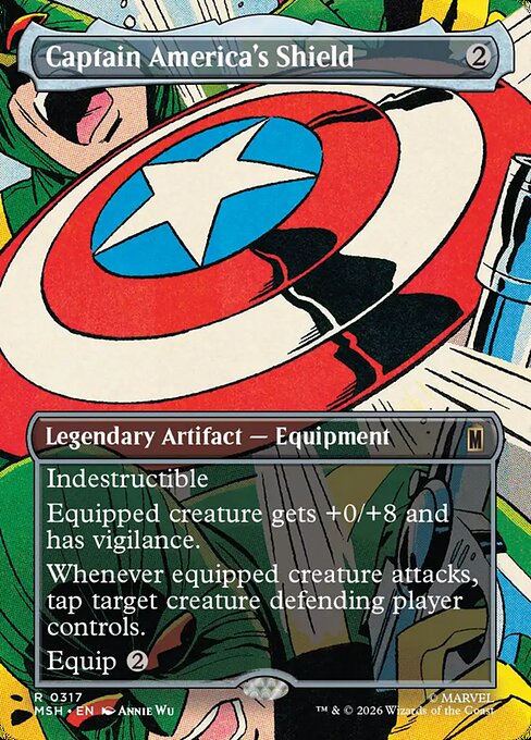 Captain America's Shield (Borderless) (0317) - MSH - 317