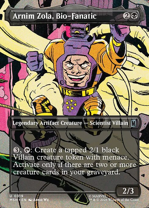 Arnim Zola, Bio-Fanatic (Borderless) (Foil) - MSH - 319