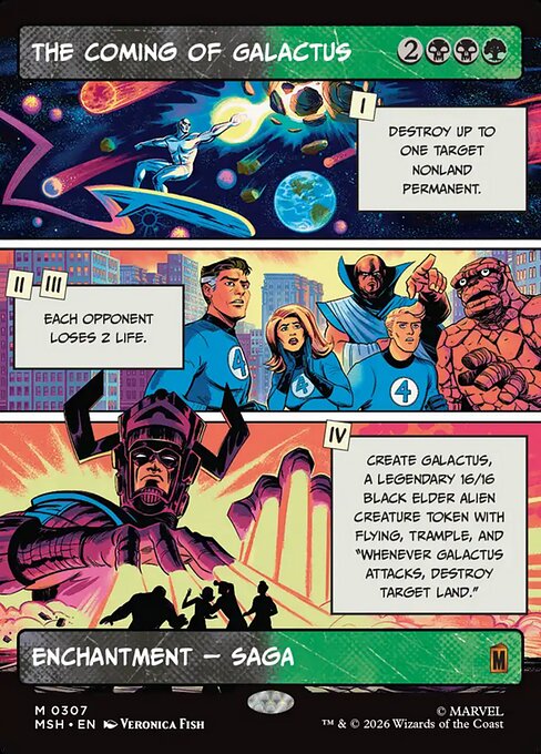 The Coming of Galactus (Borderless) (Foil) - MSH - 307