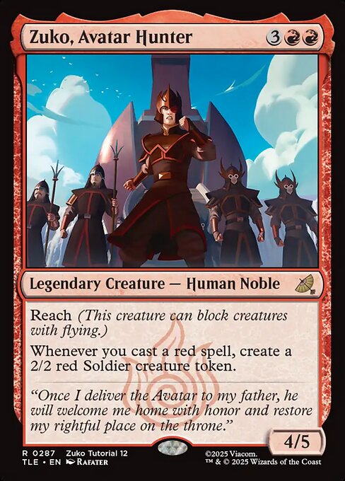Zuko, Avatar Hunter (0287) - TLE - 287
