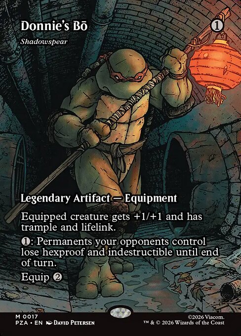 Donnie's Bo - Shadowspear (Borderless) (Foil) - PZA - 17