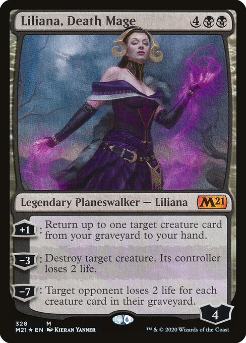 Liliana, Death Mage (Foil) - M21 - 328