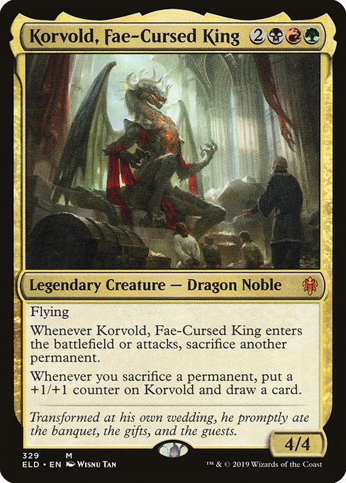 Korvold, Fae-Cursed King (Foil) - ELD - 329