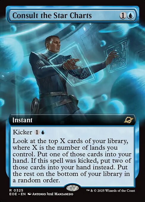 Consult the Star Charts (Extended Art) (Foil) - EOE - 325