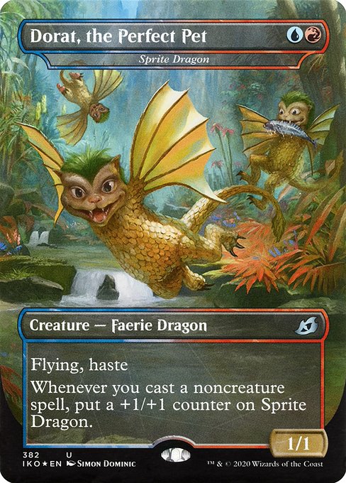 Dorat, the Perfect Pet - Sprite Dragon (Foil) - IKO - 382