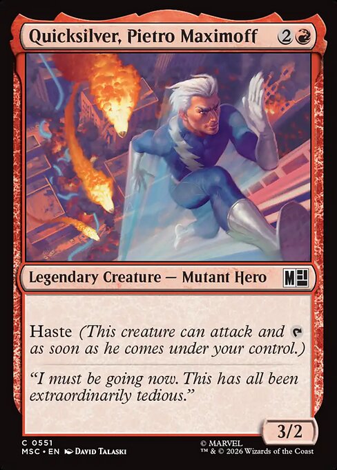 Quicksilver, Pietro Maximoff (0551) - MSC - 551