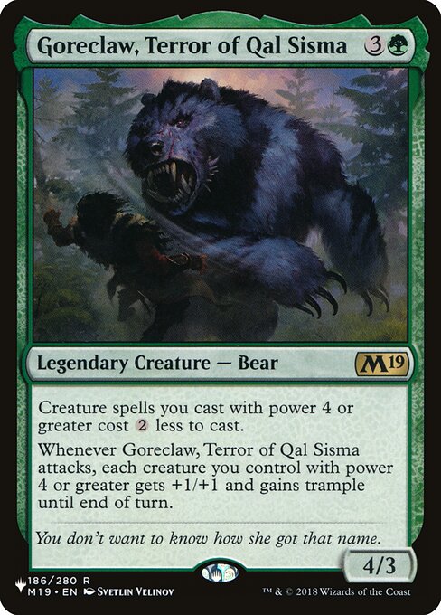 Goreclaw, Terror of Qal Sisma - PLST - M19-186