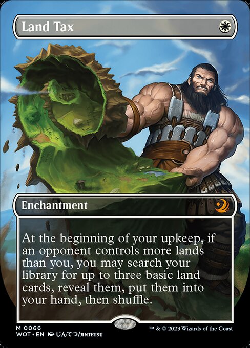 Land Tax (Anime Borderless) (Foil) - WOT - 66