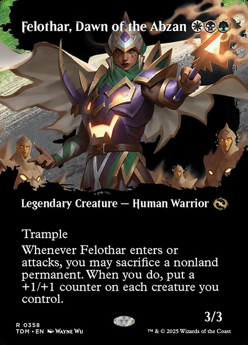 Felothar, Dawn of the Abzan (Borderless) (Foil) - TDM - 358