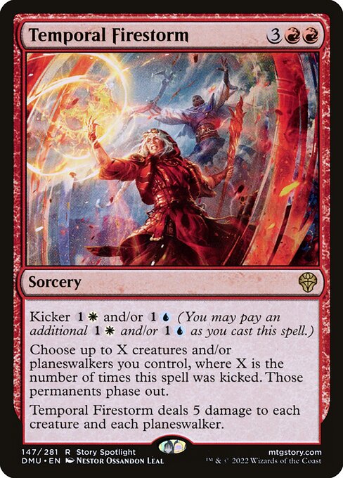 Temporal Firestorm (Foil) - DMU - 147