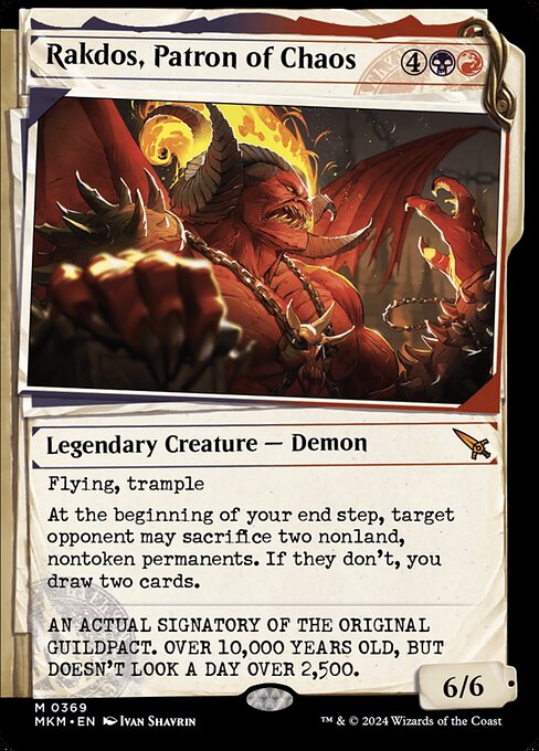 Rakdos, Patron of Chaos (Showcase) (0369) (Foil) - MKM - 369