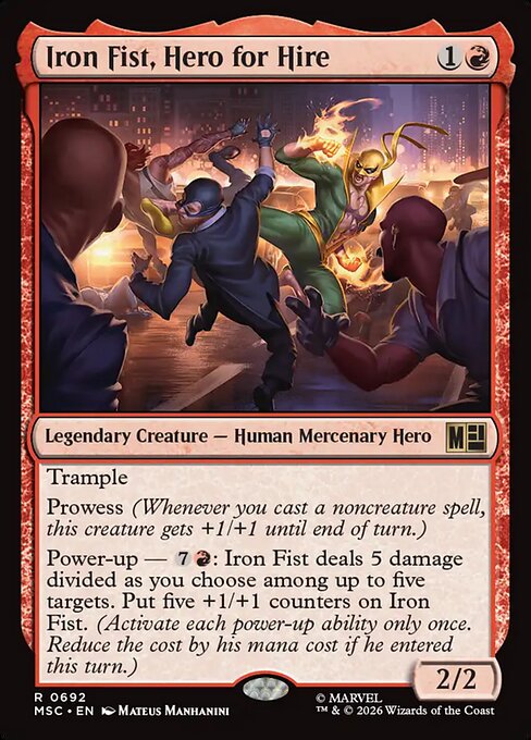 Iron Fist, Hero for Hire - MSC - 692