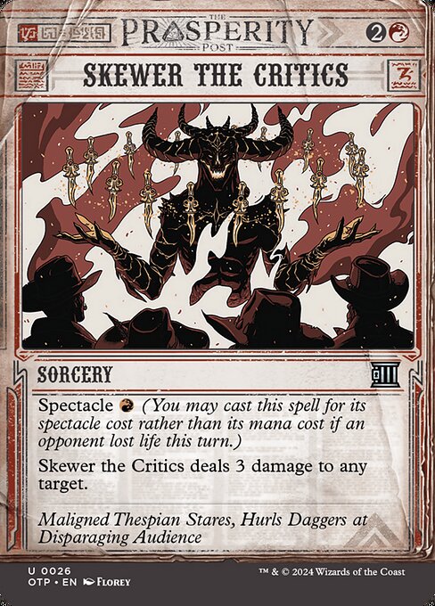 Skewer the Critics - OTP - 26