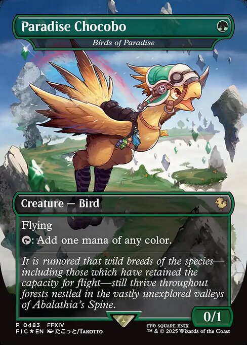 Paradise Chocobo - Birds of Paradise (Borderless) (Foil) - FIC - 483