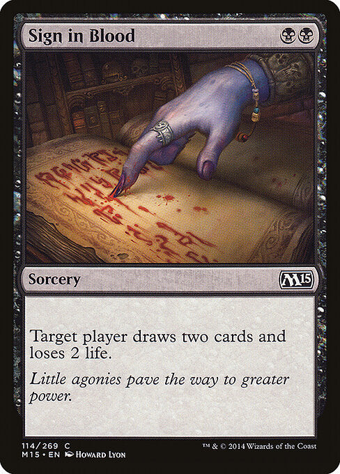 Sign in Blood (Foil) - M15 - 114