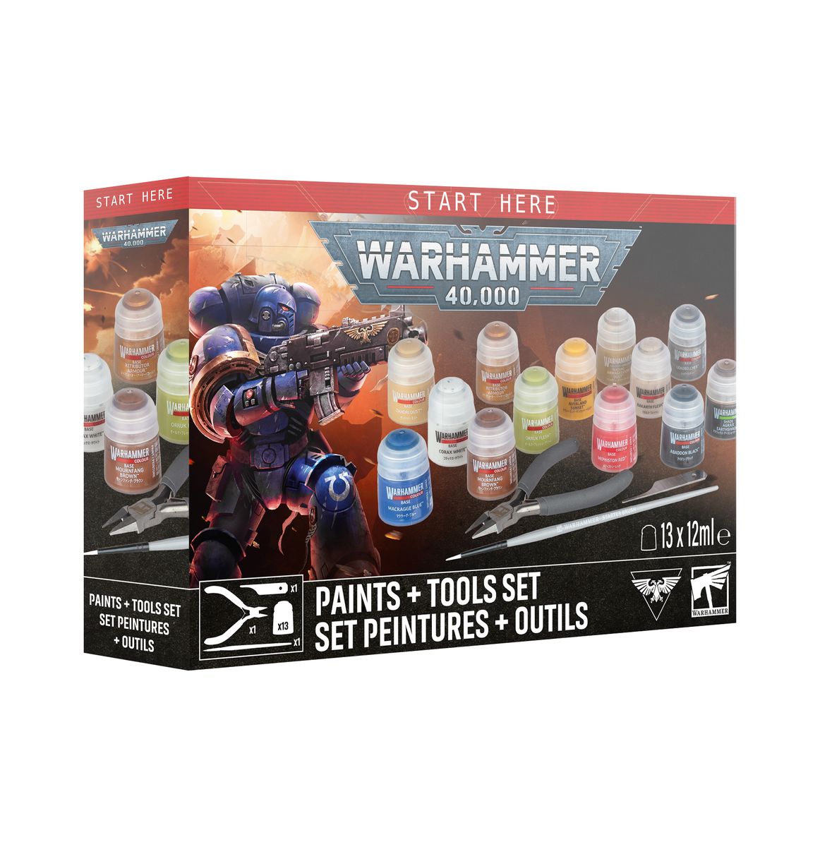 Warhammer 40,000: Paint + Tools Set