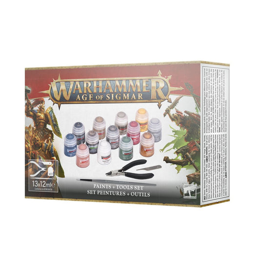 Warhammer Age of Sigmar Paints + Tools Set