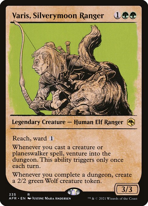 Varis, Silverymoon Ranger (Showcase) (Foil) - AFR - 335