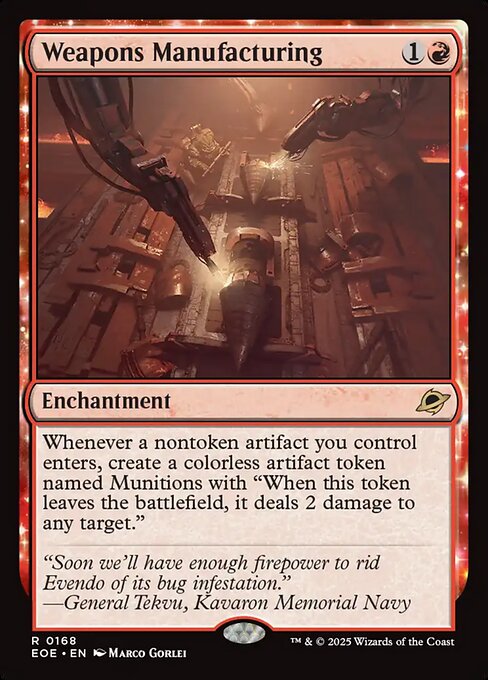 Weapons Manufacturing (Foil) - EOE - 168