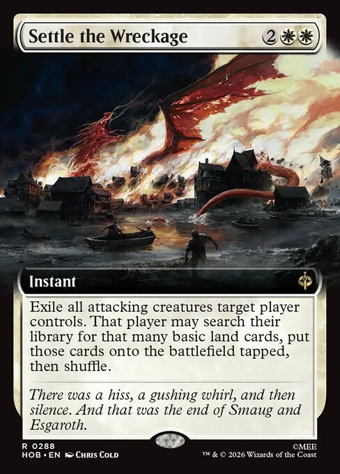 Settle the Wreckage (Extended Art) (Foil) - HOB - 288