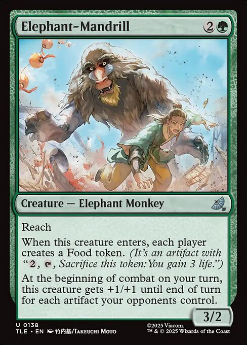 Elephant-Mandrill (Foil) - TLE - 138
