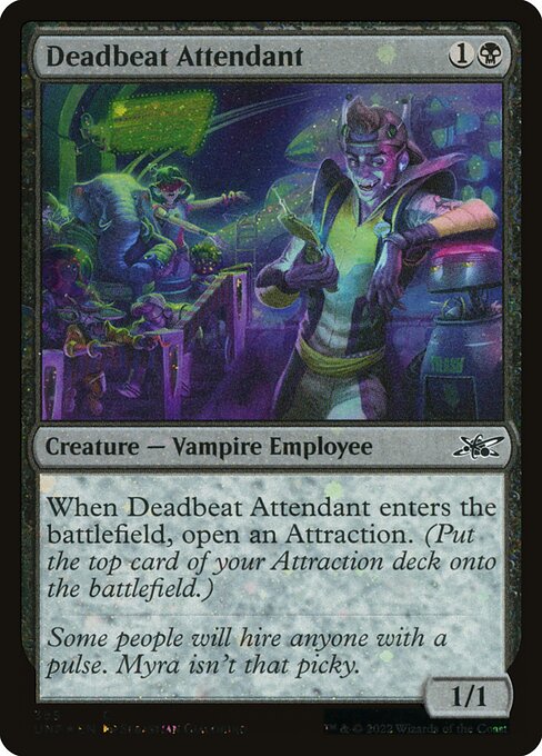 Deadbeat Attendant (Galaxy Foil) - UNF - 355